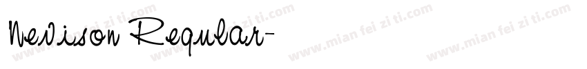 Nevison Regular字体转换